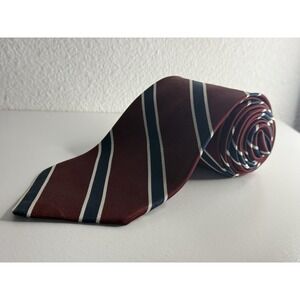 Brooks Brothers All Silk Tie Dark Ref Striped Tie